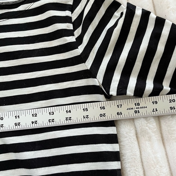 J. Crew  Women’s Classic Mariner Cloth Boatneck T-shirt 3/4 Sleeve Stripe Sz S - Picture 13 of 15